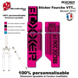 Sticker fourche Neon Boxxer Rose 2012