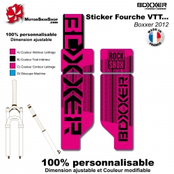 Sticker fourche Neon Boxxer Rose 2012 Factory