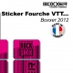 Sticker fourche Neon Boxxer Rose 2012 Factory