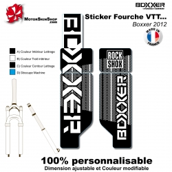 Sticker fourche Neon Boxxer Noir 2012