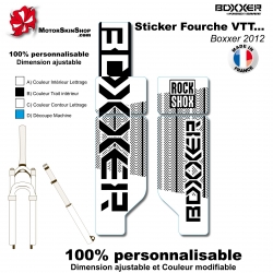 Sticker fourche Neon Boxxer Blanc 2012