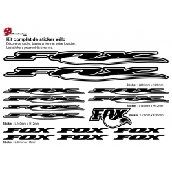 Sticker cadre Fox vélo