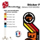 Sticker Fox Racing Shox Heritage 2015 Rouge