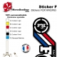 Sticker Fox Racing Shox Heritage 2015 France