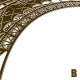 Sticker structure Tour Eiffel métallique 3D vecteur