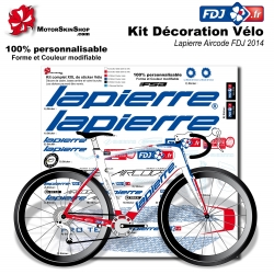 Sticker cadre FDJ Lapierre Aircode 2014 replica