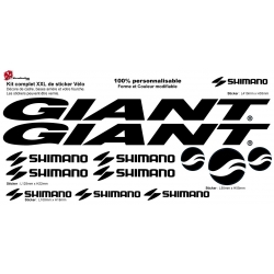 Sticker vélo Giant Shimano Campagnolo XXL