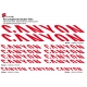 Sticker cadre Canyon Vélo