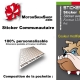 Planche Sticker Casque BullDog