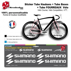 planche sticker shimano hauban base fourreau vélo