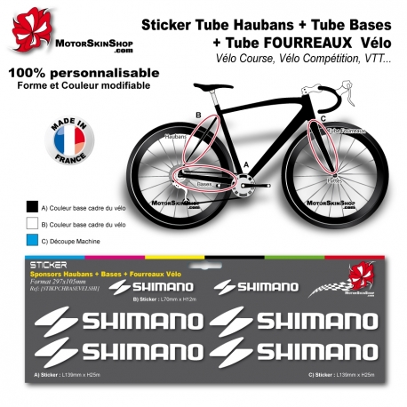 Planche Sticker Shimano Hauban Base Fourreau 