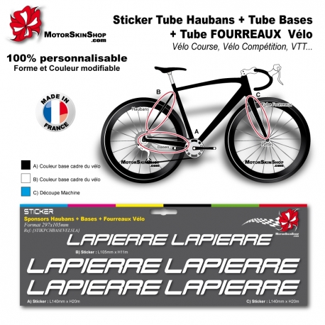 Planche Sticker Lapierre Hauban Base Fourreau 