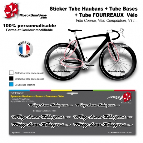 Planche Sticker Troy lee Designs Hauban Base Fourreau 
