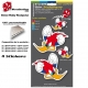 Planche Sticker Casque Woody Woodpecker