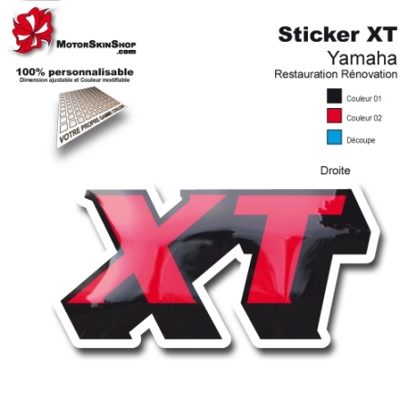 Sticker XT Moto Yamaha