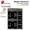 Planche Sticker casque DC Shoes USA