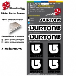 Planche Sticker Burton casque