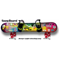 Sticker SnowBoard Sticker personnalisable