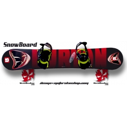 Sticker SnowBoard Burton Monstre