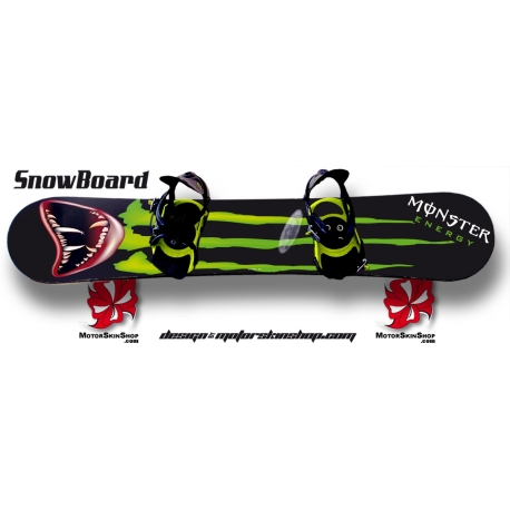 Sticker SnowBoard Monster Energy Monstre