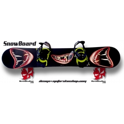 Sticker SnowBoard Sourire Monstre perso