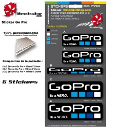 Planche Sticker GoPro Casque