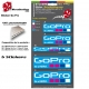 Planche Sticker GO Pro Casque