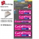 Planche Sticker GO Pro Casque