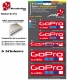 Planche Sticker GO Pro Casque