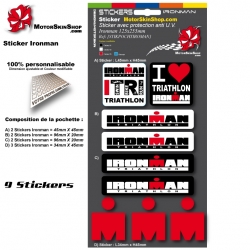 Planche Sticker Ironman casque