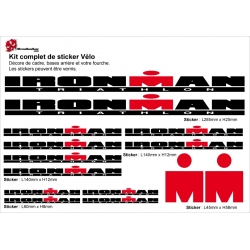 Sticker cadre Ironman Vélo
