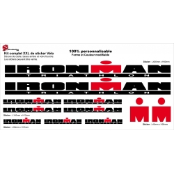 Sticker cadre Ironman vélo XXL