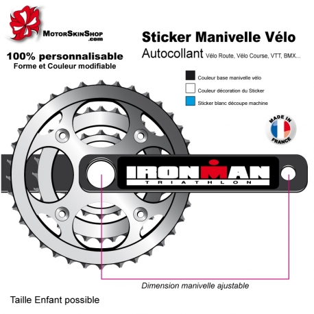 Sticker Manivelle Vélo Ironman
