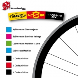 Sticker jante Mavic SSC Cosmic SL 