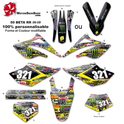 Kit déco 50 Beta RR 06-09 Patchwork Sticker