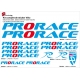 Sticker cadre Prorace Vélo