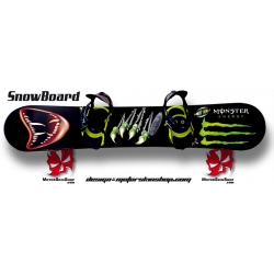 Décoration Snowboard Griffe Monster Energy