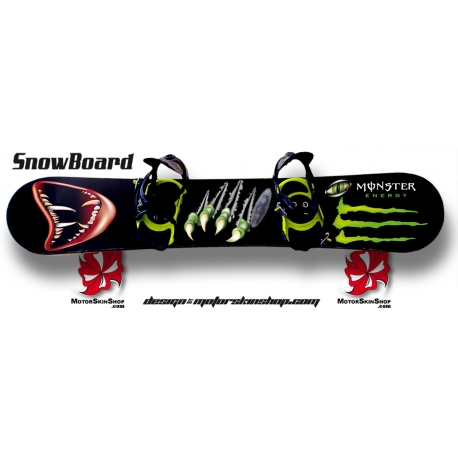 Décoration SnowBoard Griffe Monster Energy