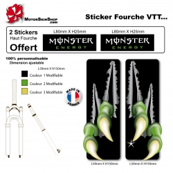 Sticker fourche VTT Monster Energy Griffe
