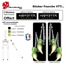 Sticker fourche pour 24 Pouces (VTT enfant 9-12 ans)