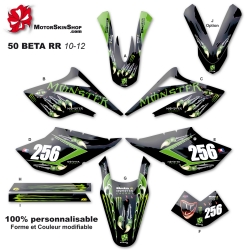 Kit déco 50 Beta RR 10-12 Monster Energy Griffe Perso