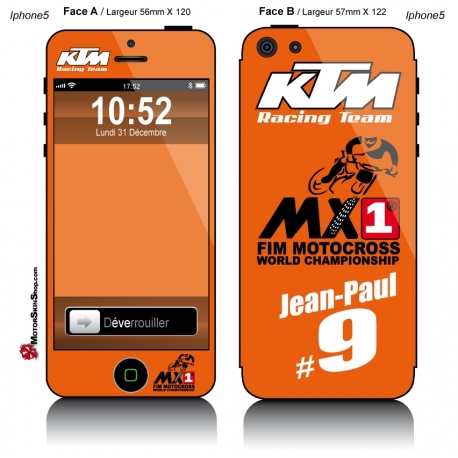 Sticker iPhone 5 KTM Racing Team