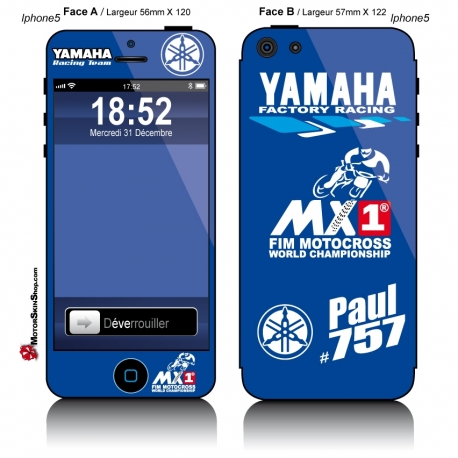 Sticker iPhone 5 Yamaha Personnalisable