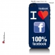 Sticker iPhone 5 Facebook