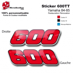 Sticker 600 Moto Yamaha 84-85