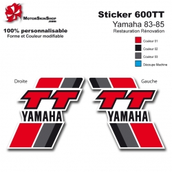 Sticker 600 TT Moto Yamaha 83-85