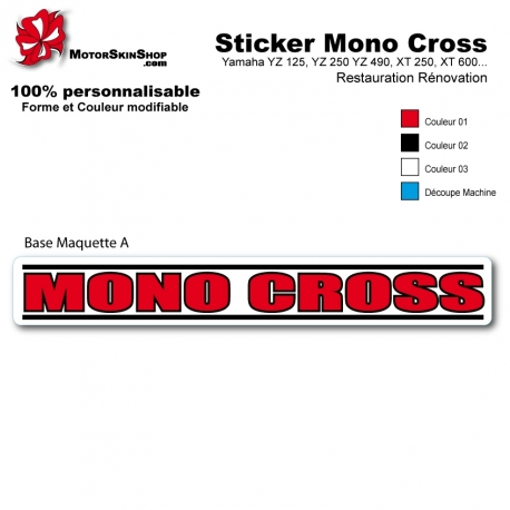 Sticker Mono Cross Yamaha