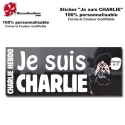 Je suis Charlie sticker Attentat du 07-01-2015