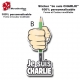 sticker Je suis Charlie Soutient Attentat Drapeau