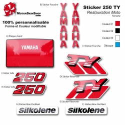 Sticker 250 TY Yamaha